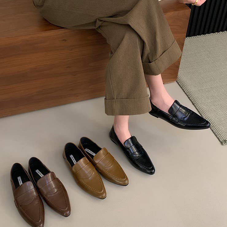 ポインテッドトゥローファー パンプス オフィスカジュアル | COCOMOMO | 詳細画像8 