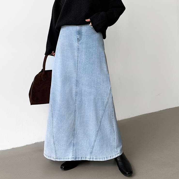 ストレッチ抜群「楽革命」デニムスカート 楽革命デニムスカート デニムスカート | COCOMOMO | 詳細画像15 