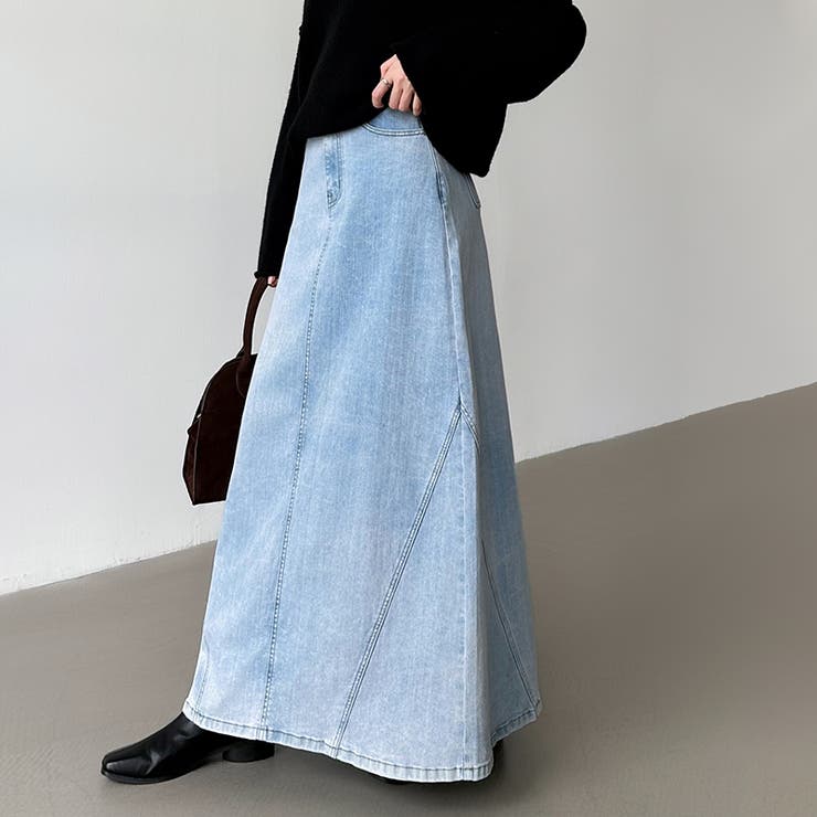 ストレッチ抜群「楽革命」デニムスカート 楽革命デニムスカート デニムスカート | COCOMOMO | 詳細画像18 