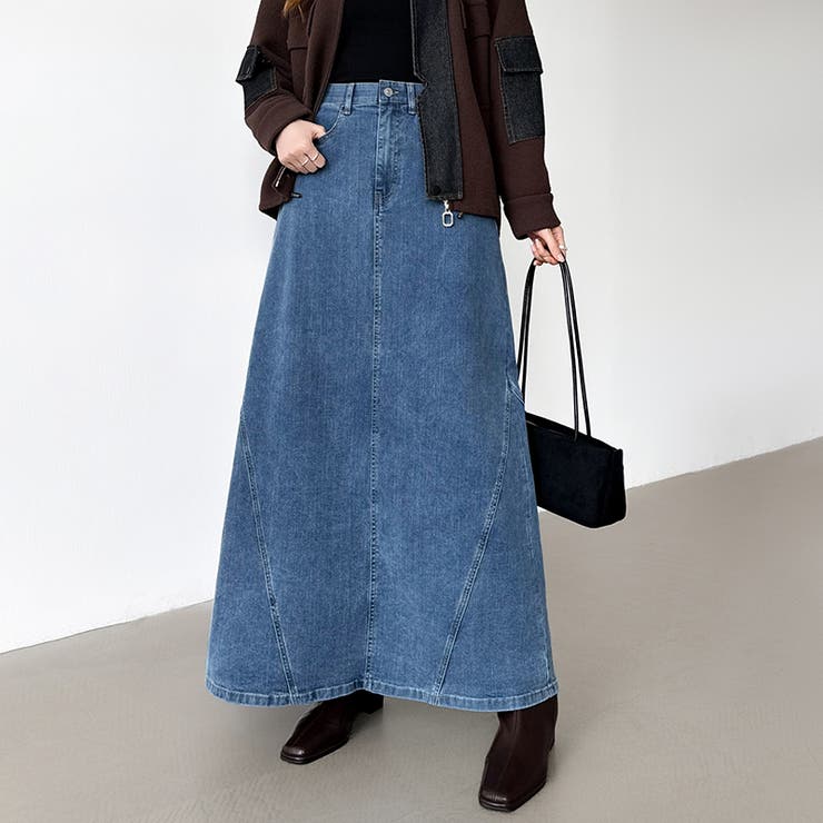 ストレッチ抜群「楽革命」デニムスカート 楽革命デニムスカート デニムスカート | COCOMOMO | 詳細画像2 