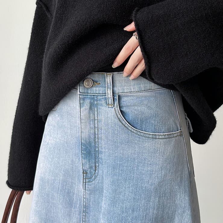 ストレッチ抜群「楽革命」デニムスカート 楽革命デニムスカート デニムスカート | COCOMOMO | 詳細画像21 