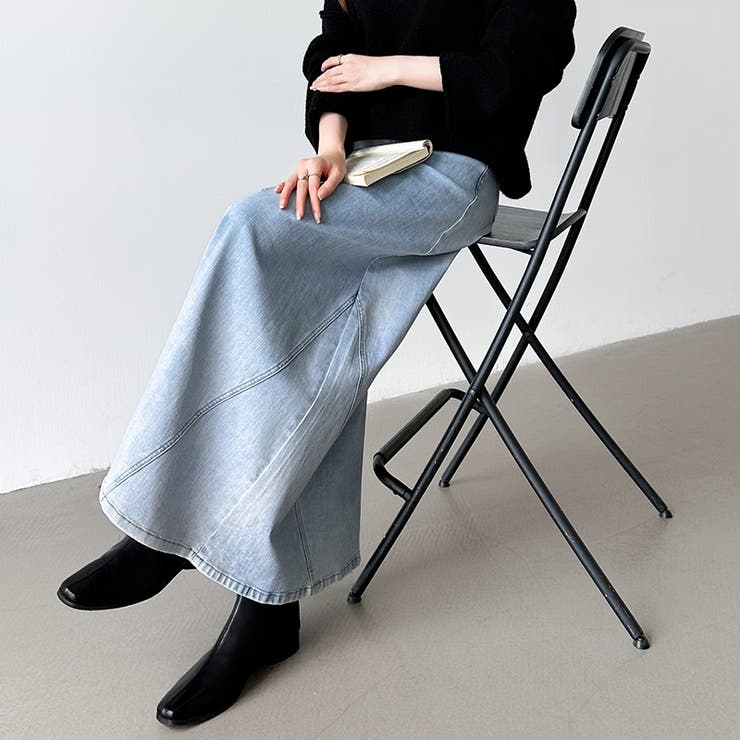 ストレッチ抜群「楽革命」デニムスカート 楽革命デニムスカート デニムスカート | COCOMOMO | 詳細画像22 