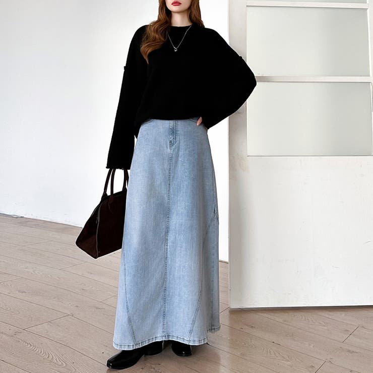 ストレッチ抜群「楽革命」デニムスカート 楽革命デニムスカート デニムスカート | COCOMOMO | 詳細画像24 