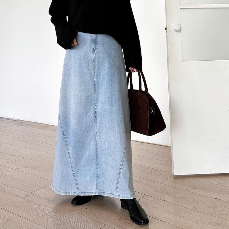 ストレッチ抜群「楽革命」デニムスカート 楽革命デニムスカート デニムスカート | COCOMOMO | 詳細画像25 