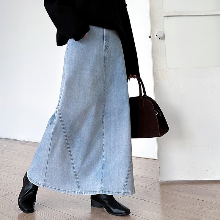ストレッチ抜群「楽革命」デニムスカート 楽革命デニムスカート デニムスカート | COCOMOMO | 詳細画像26 