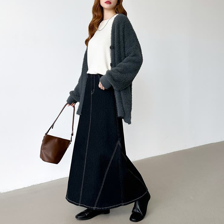 ストレッチ抜群「楽革命」デニムスカート 楽革命デニムスカート デニムスカート | COCOMOMO | 詳細画像32 