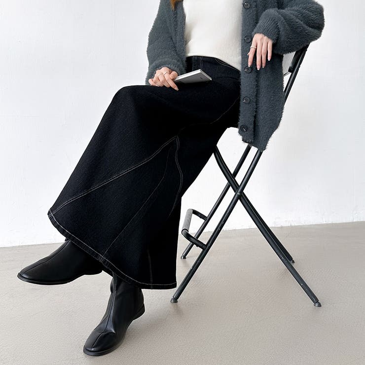 ストレッチ抜群「楽革命」デニムスカート 楽革命デニムスカート デニムスカート | COCOMOMO | 詳細画像34 