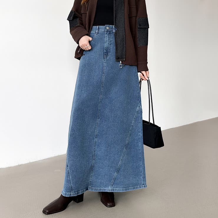 ストレッチ抜群「楽革命」デニムスカート 楽革命デニムスカート デニムスカート | COCOMOMO | 詳細画像4 