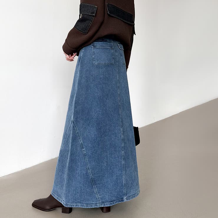 ストレッチ抜群「楽革命」デニムスカート 楽革命デニムスカート デニムスカート | COCOMOMO | 詳細画像5 