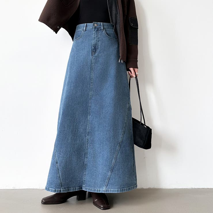 ストレッチ抜群「楽革命」デニムスカート 楽革命デニムスカート デニムスカート | COCOMOMO | 詳細画像6 