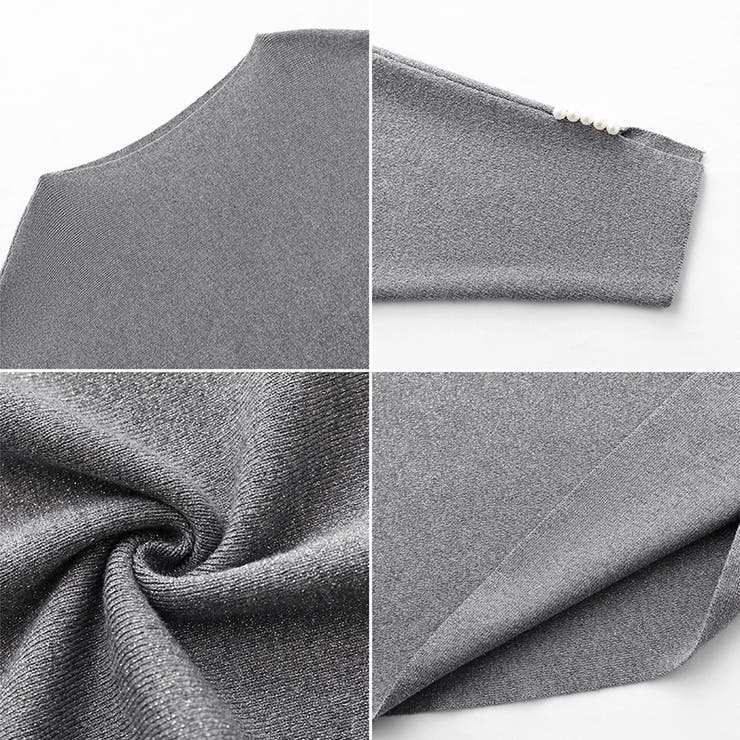 袖パールドルマンニット ボートネック ドルマンスリーブ | COCOMOMO | 詳細画像50 