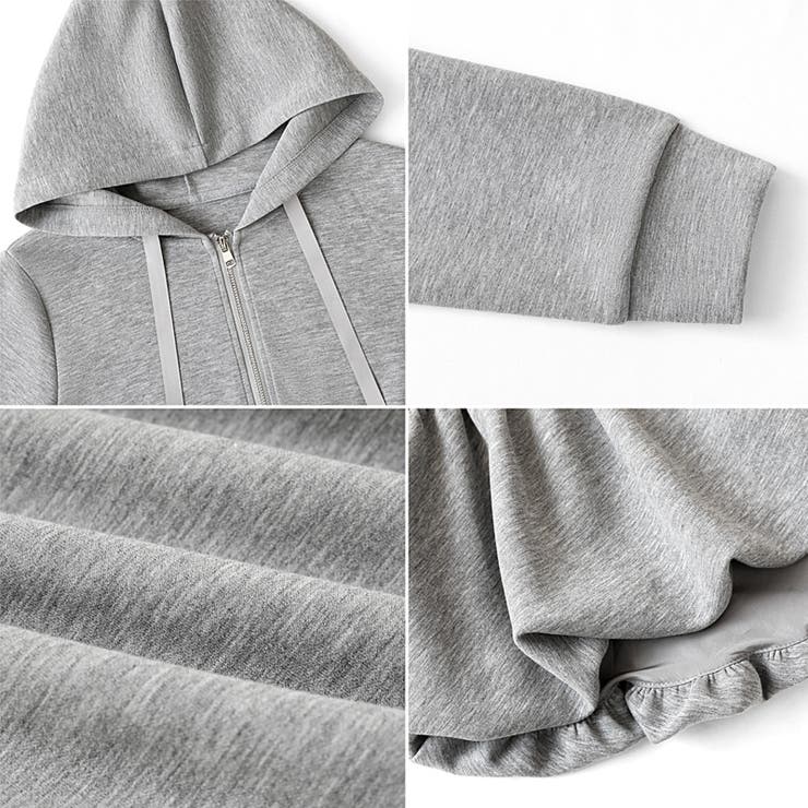 ぺプラムパーカー フリルパーカー ペプラム | COCOMOMO | 詳細画像20 