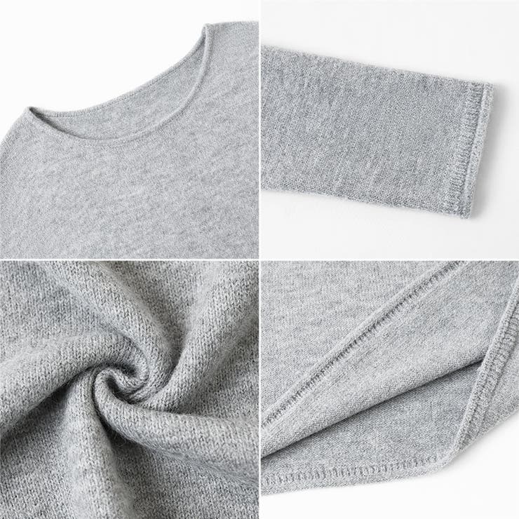 抜け感リラックスニット ラウンドネックニット 長袖ニット | COCOMOMO | 詳細画像51 