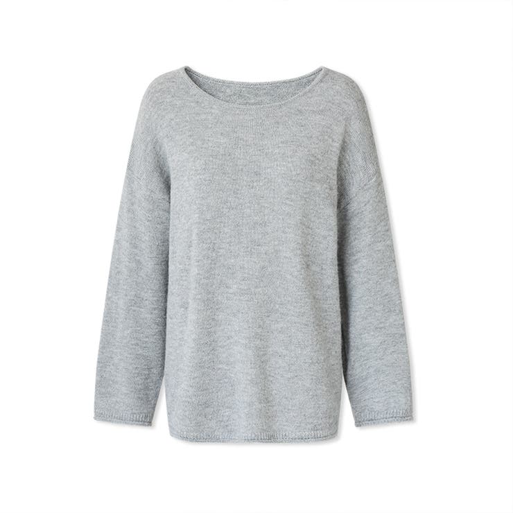 抜け感リラックスニット ラウンドネックニット 長袖ニット | COCOMOMO | 詳細画像54 