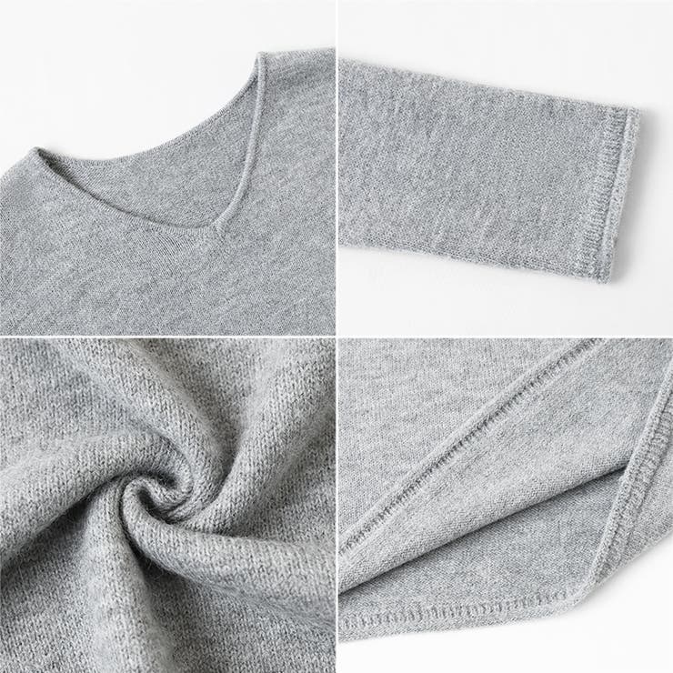 抜け感リラックスニット Vネックニット 長袖ニット | COCOMOMO | 詳細画像48 