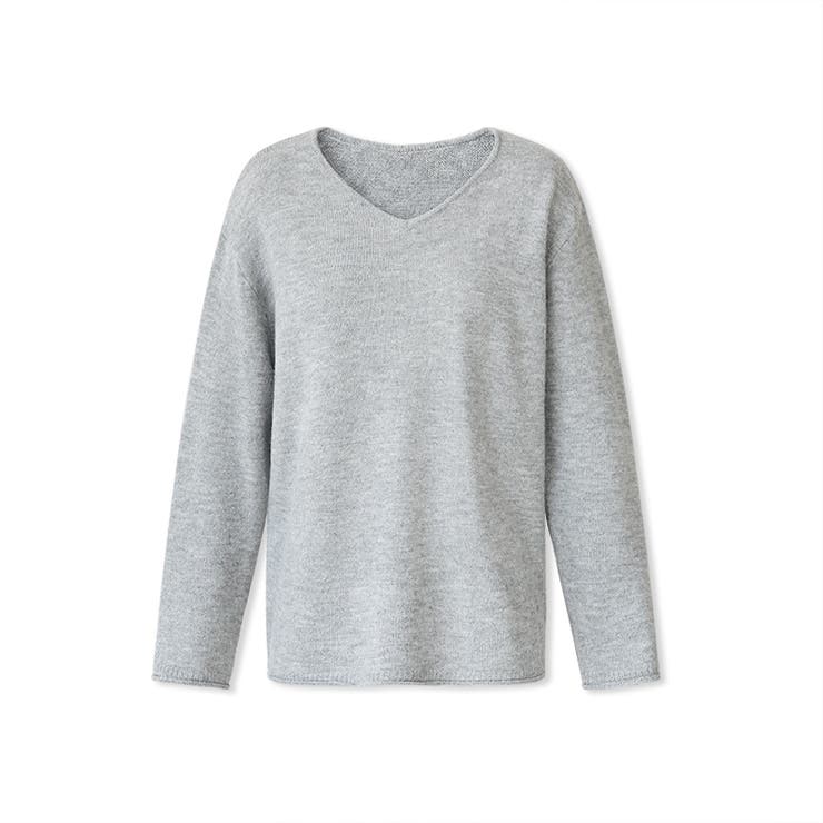 抜け感リラックスニット Vネックニット 長袖ニット | COCOMOMO | 詳細画像51 