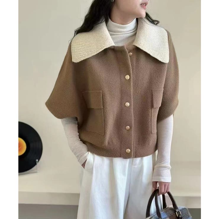 ドルマンショートジャケット ケープコート ショートジャケット | COCOMOMO | 詳細画像12 