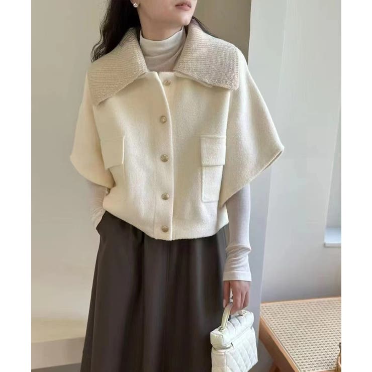 ドルマンショートジャケット ケープコート ショートジャケット | COCOMOMO | 詳細画像16 