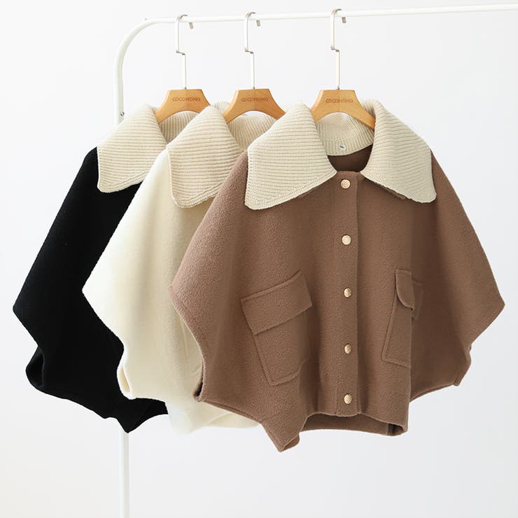 ドルマンショートジャケット ケープコート ショートジャケット | COCOMOMO | 詳細画像17 