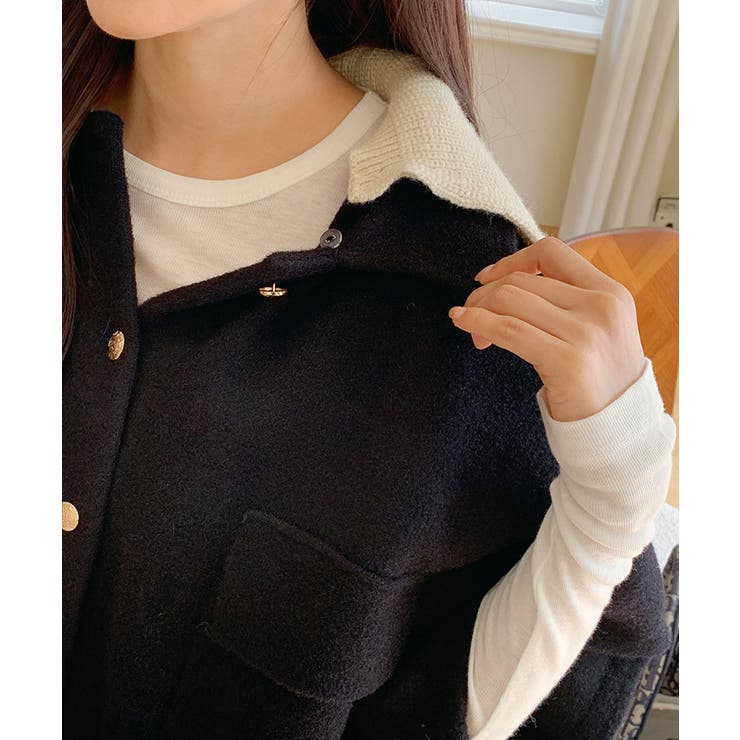 ドルマンショートジャケット ケープコート ショートジャケット | COCOMOMO | 詳細画像5 