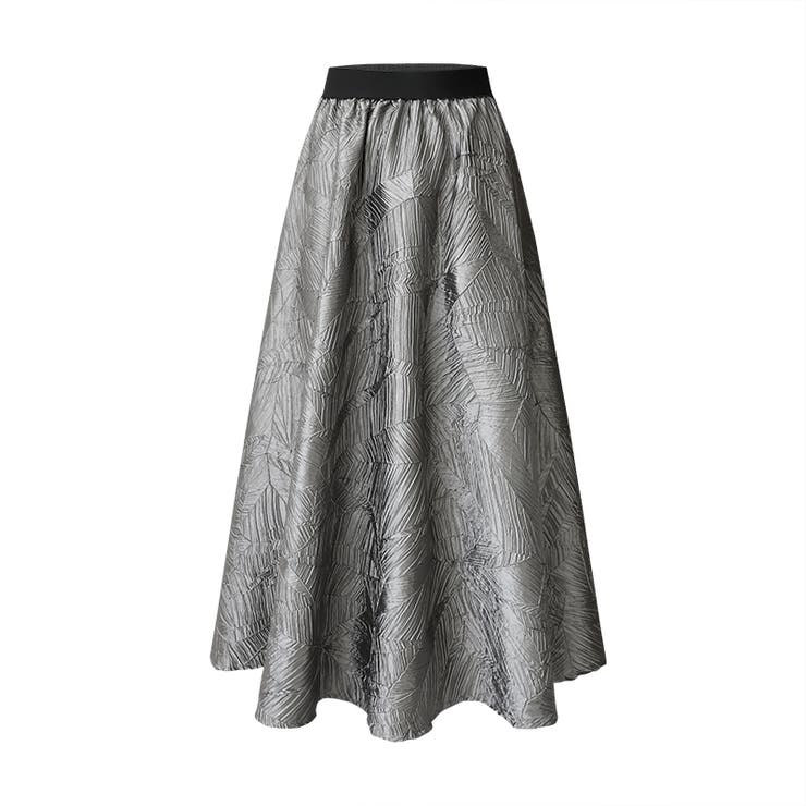 大人上品に着映えるジャガードスカート フレアスカート オフィスカジュアル | COCOMOMO | 詳細画像23 