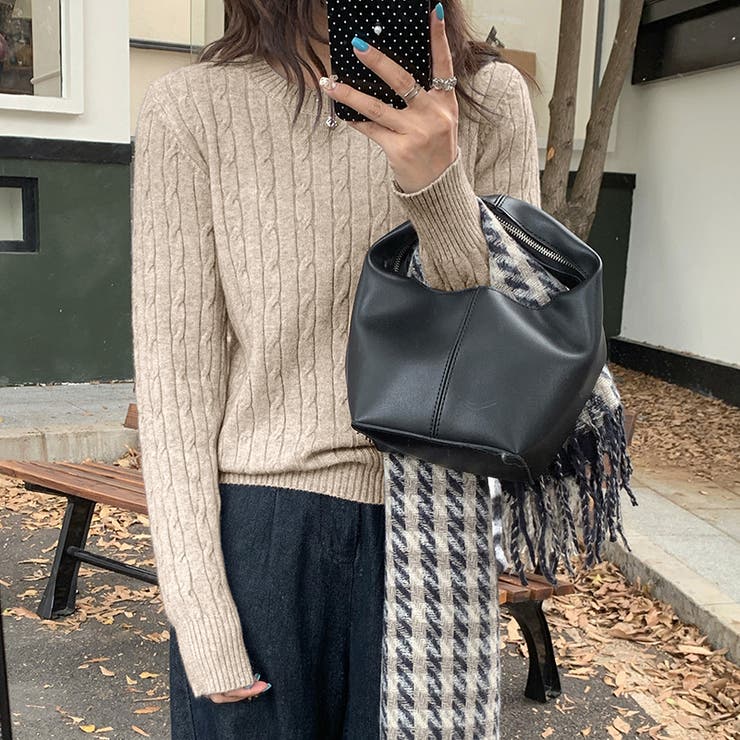 【11色展開】ケーブル編みニット ケーブルニット ニットセーター | COCOMOMO | 詳細画像8 