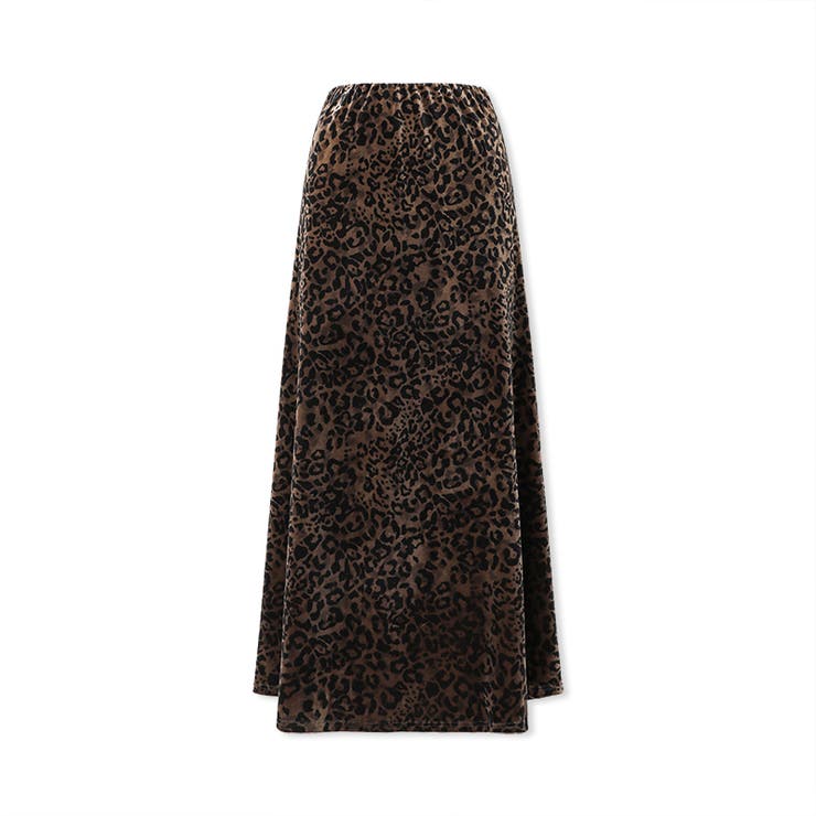 レオパードベロアスカート ベロアスカート ヒョウ柄スカート | COCOMOMO | 詳細画像25 