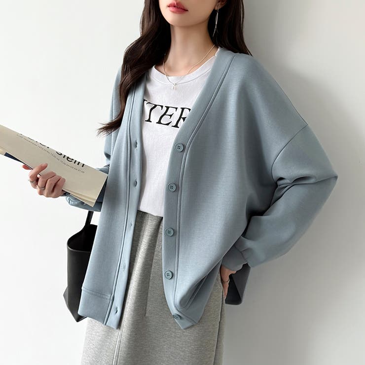 きれい見えでもラク。今欲しいポンチカーデ ドロップショルダー カーディガン | COCOMOMO | 詳細画像37 