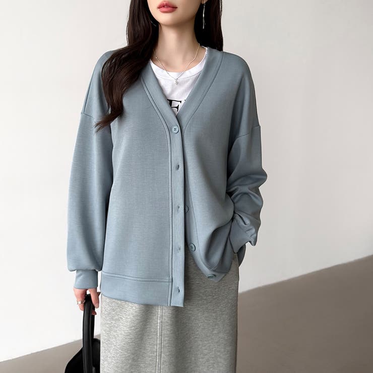 きれい見えでもラク。今欲しいポンチカーデ ドロップショルダー カーディガン | COCOMOMO | 詳細画像40 