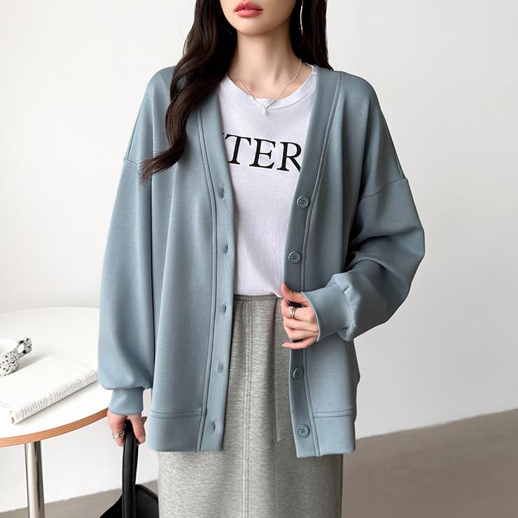 きれい見えでもラク。今欲しいポンチカーデ ドロップショルダー カーディガン | COCOMOMO | 詳細画像44 