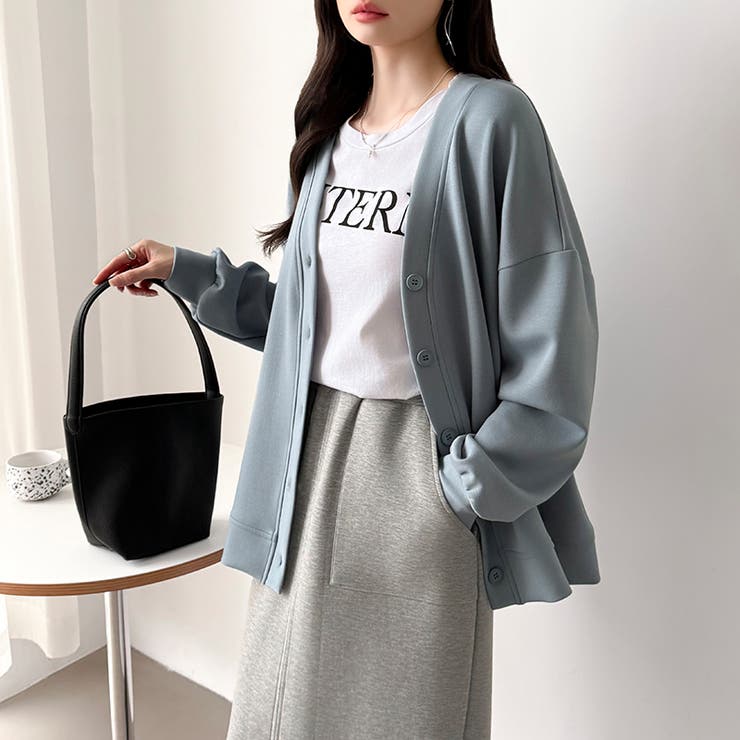 きれい見えでもラク。今欲しいポンチカーデ ドロップショルダー カーディガン | COCOMOMO | 詳細画像45 