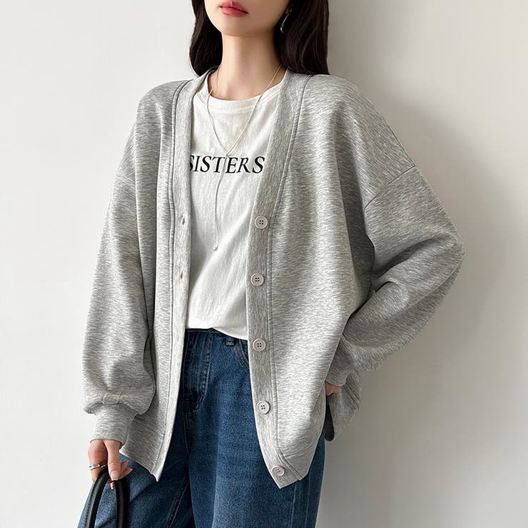 きれい見えでもラク。今欲しいポンチカーデ ドロップショルダー カーディガン | COCOMOMO | 詳細画像46 