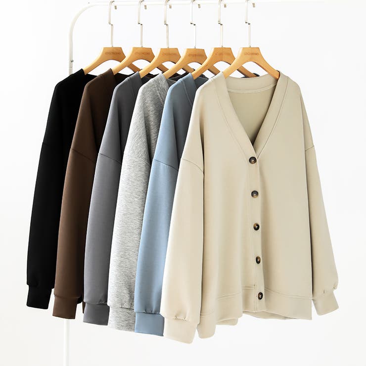 きれい見えでもラク。今欲しいポンチカーデ ドロップショルダー カーディガン | COCOMOMO | 詳細画像55 