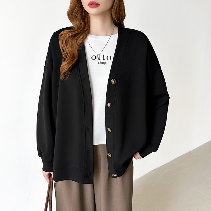 きれい見えでもラク。今欲しいポンチカーデ ドロップショルダー カーディガン | COCOMOMO | 詳細画像25 