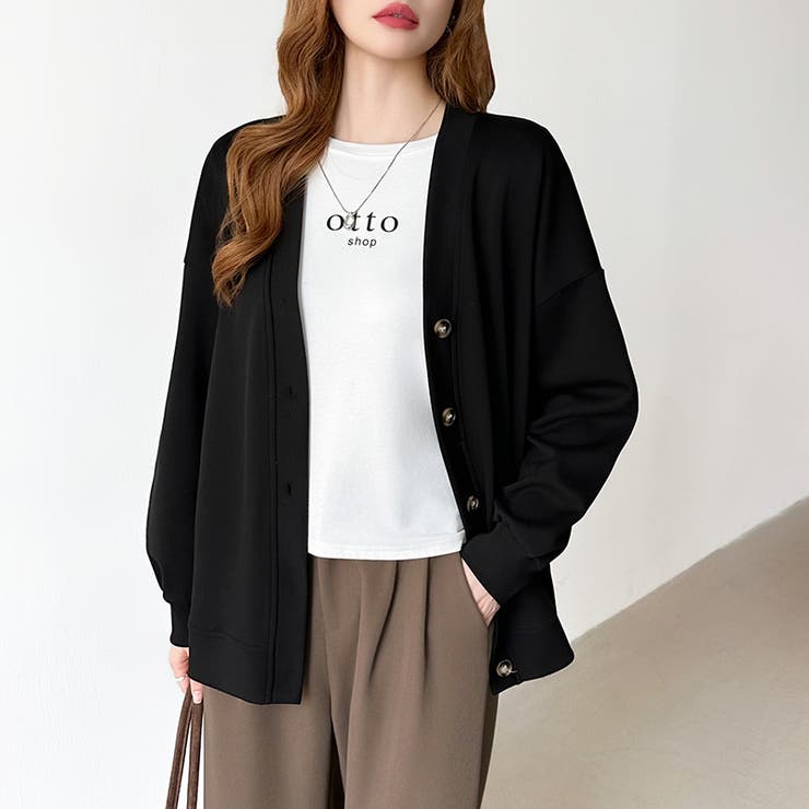 きれい見えでもラク。今欲しいポンチカーデ ドロップショルダー カーディガン | COCOMOMO | 詳細画像26 