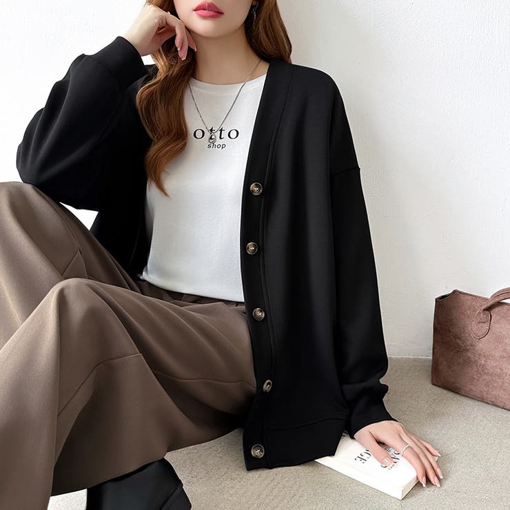 きれい見えでもラク。今欲しいポンチカーデ ドロップショルダー カーディガン | COCOMOMO | 詳細画像29 