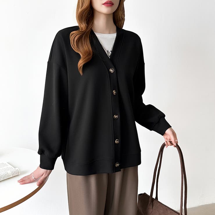 きれい見えでもラク。今欲しいポンチカーデ ドロップショルダー カーディガン | COCOMOMO | 詳細画像31 