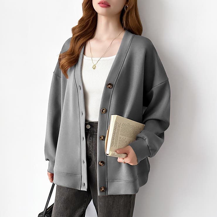 きれい見えでもラク。今欲しいポンチカーデ ドロップショルダー カーディガン | COCOMOMO | 詳細画像34 