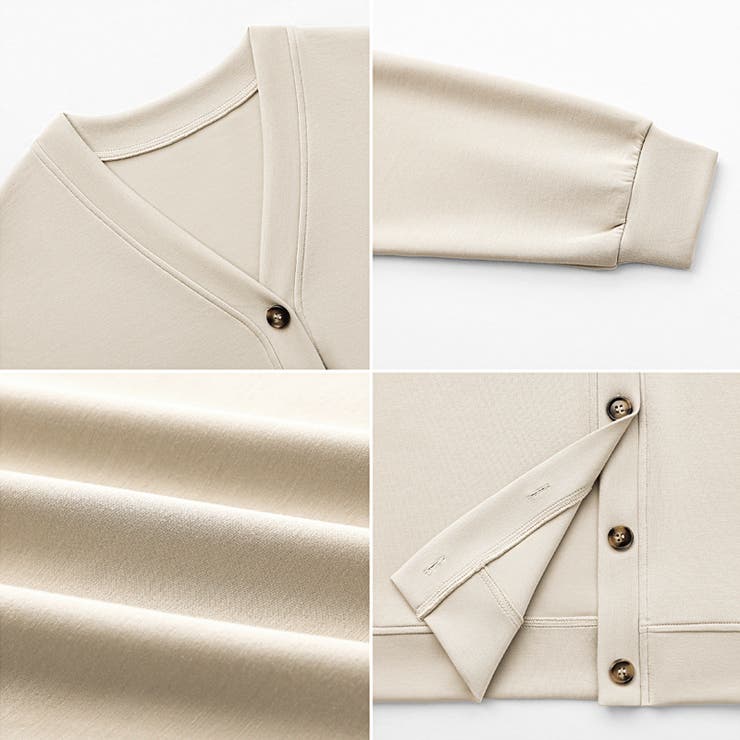 きれい見えでもラク。今欲しいポンチカーデ ドロップショルダー カーディガン | COCOMOMO | 詳細画像37 