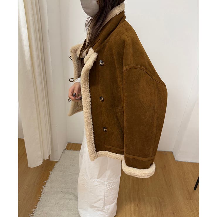 ムートンボアジャケット フェイクムートン ボアジャケット | COCOMOMO | 詳細画像13 