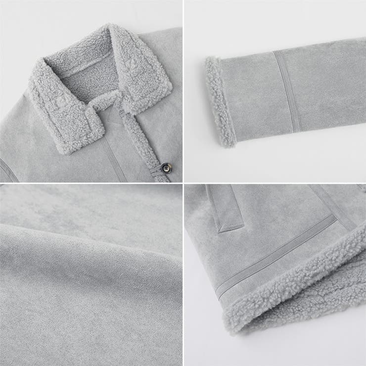 ムートンボアジャケット フェイクムートン ボアジャケット | COCOMOMO | 詳細画像24 