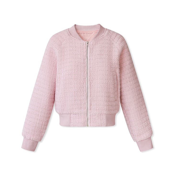 ツイードブルゾン ノーカラージャケット ブルゾン | COCOMOMO | 詳細画像31 