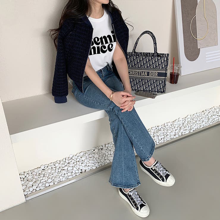 ツイードブルゾン ノーカラージャケット ブルゾン | COCOMOMO | 詳細画像7 