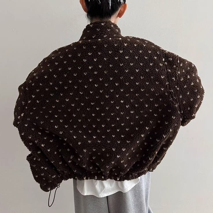 ドットボアジャケット ボアジャケット ブルゾン | COCOMOMO | 詳細画像20 