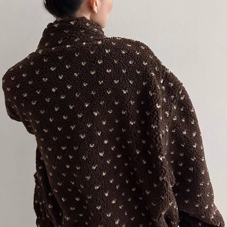 ドットボアジャケット ボアジャケット ブルゾン | COCOMOMO | 詳細画像21 