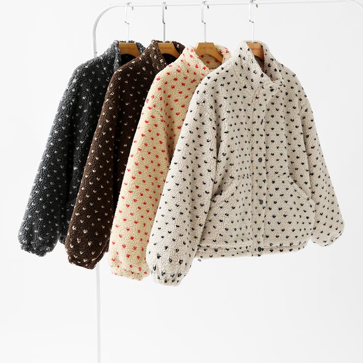 ドットボアジャケット ボアジャケット ブルゾン | COCOMOMO | 詳細画像22 