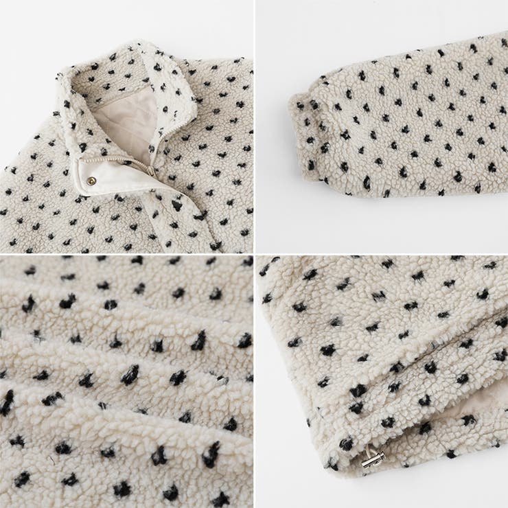 ドットボアジャケット ボアジャケット ブルゾン | COCOMOMO | 詳細画像23 