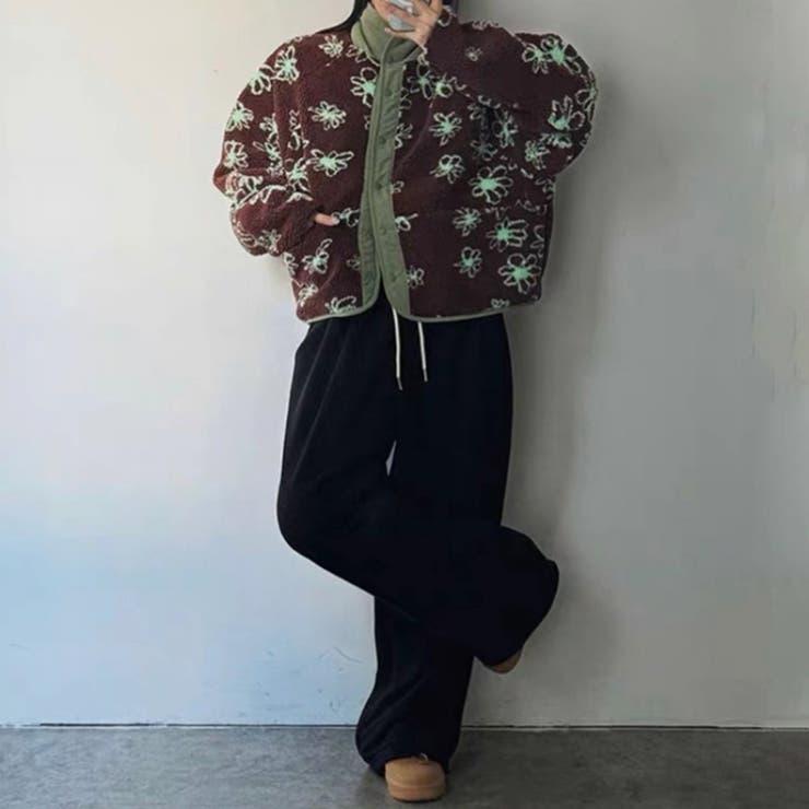 リバーシブルボアブルゾン ボアジャケット アウター | COCOMOMO | 詳細画像12 