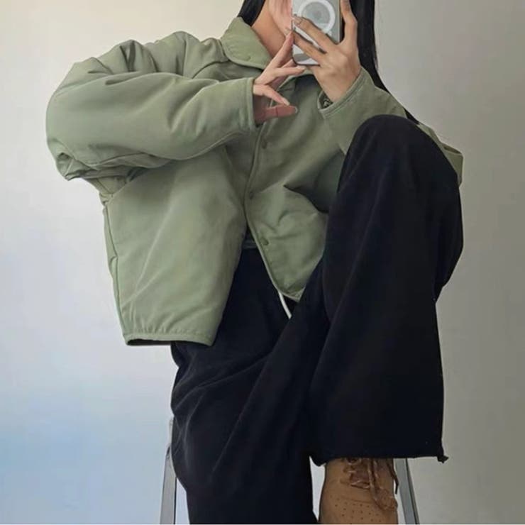 リバーシブルボアブルゾン ボアジャケット アウター | COCOMOMO | 詳細画像14 