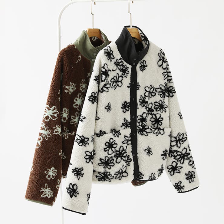 リバーシブルボアブルゾン ボアジャケット アウター | COCOMOMO | 詳細画像17 